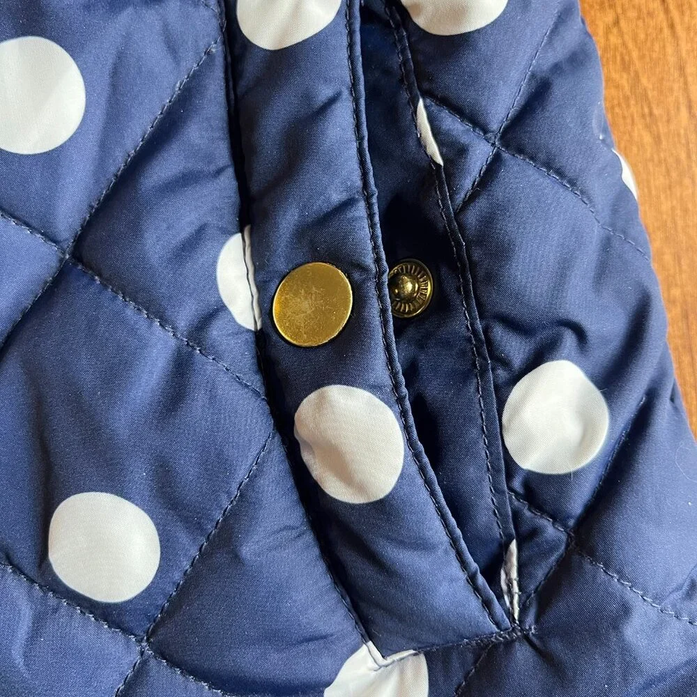 Gap sherpa-lined polka dot vest S 6-7